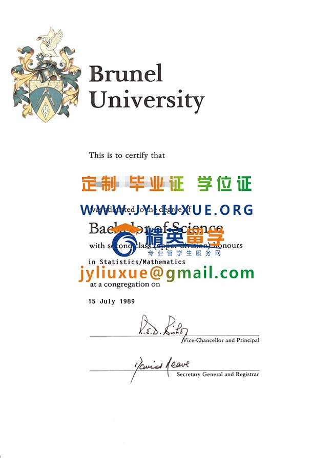 布鲁内尔大学毕业证范本
